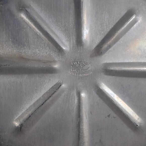 Vintage EVERLAST Forged Aluminum 2 Covered Casserole Dish vintage flower‎ - Picture 11 of 16